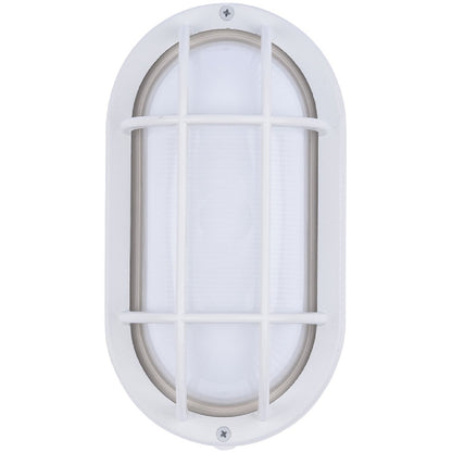 Euri Lighting EOL-WL14WH-3100SE Residential LED 6.2-Watt Outdoor Bulkhead Wall Light Wet Rated 6 Color Selectable Non-Dimmable White Housing