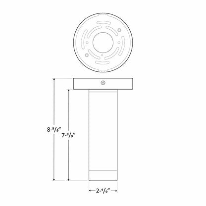 Westgate 2" Ceiling Mount Cylinder, 9W, 3/4/5K, TRIAC Dimming, Black, C & F Lenses Incl, Outdoor Lighting, 6W, 450 Lumens, 30K/40K/50K, Black Finish, TRIAC