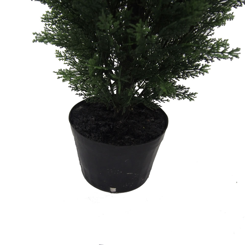 Vickerman 3' Artificial Potted Green Cedar Tree.