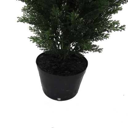 Vickerman 3' Artificial Potted Green Cedar Tree.