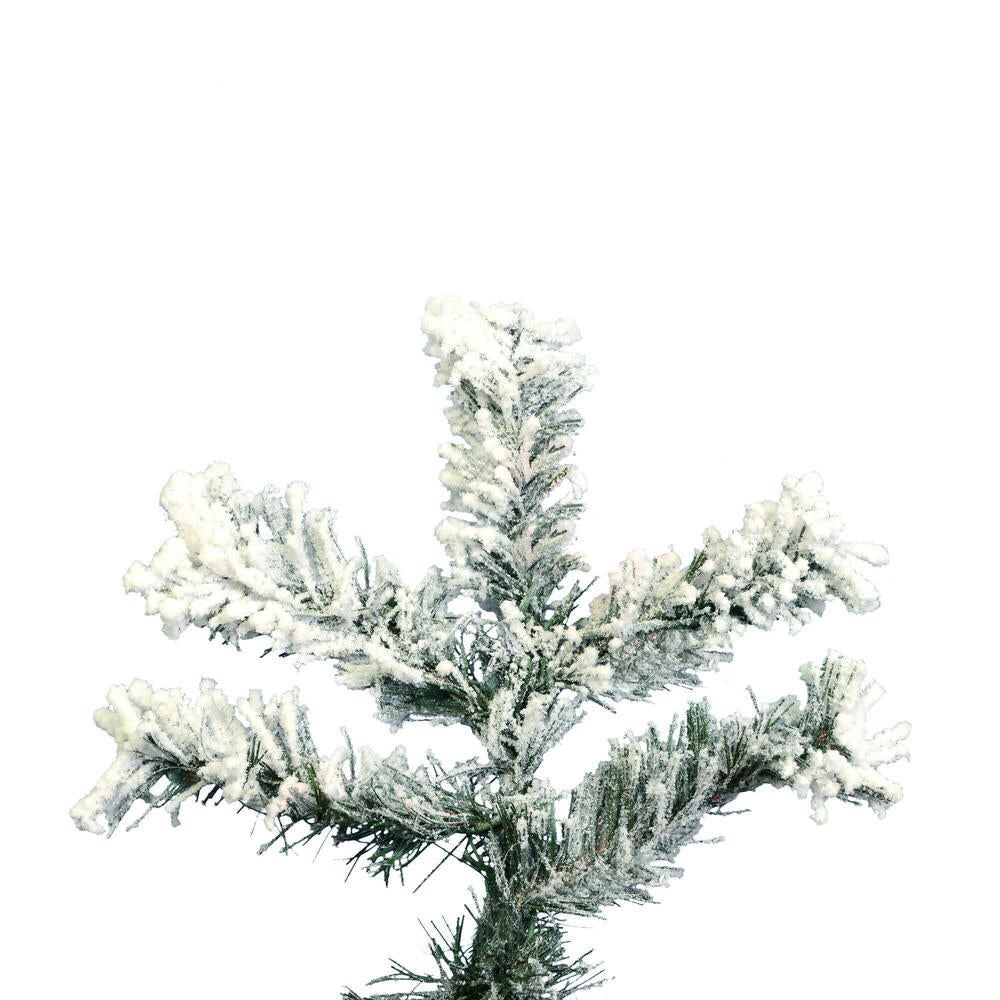 Vickerman 6.5' Flocked Alaskan Pine Artificial Christmas Tree Unlit