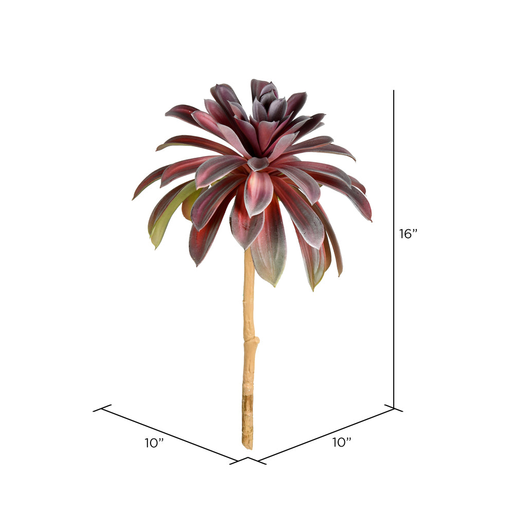Vickerman 16" Artificial Red Succulent Stem.