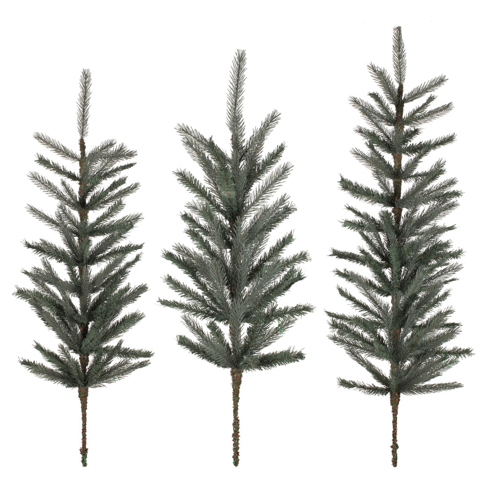 Vickerman 36-42-48" Artificial Blue Spruce Tops 3 Piece Set