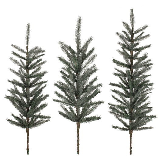 Vickerman 36-42-48" Artificial Blue Spruce Tops 3 Piece Set