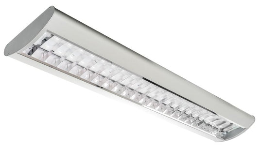 Westgate LED Parabolic Suspended Down Light, 120~277V, Commercial Indoor Lighting, 40W, 4600 Lumens, 4000K, White Finish, 0~10V Dimmable