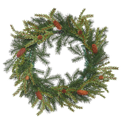 Vickerman 20" Hemlock-Angel Pine Artificial Christmas Wreath Unlit