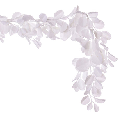 Vickerman 6' White Artificial Dogwood Snowy Garland