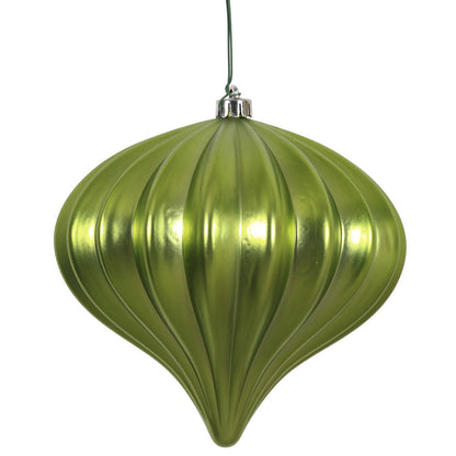 Vickerman 5.7" Lime Matte Onion Christmas Ornament UV treated Set of 3