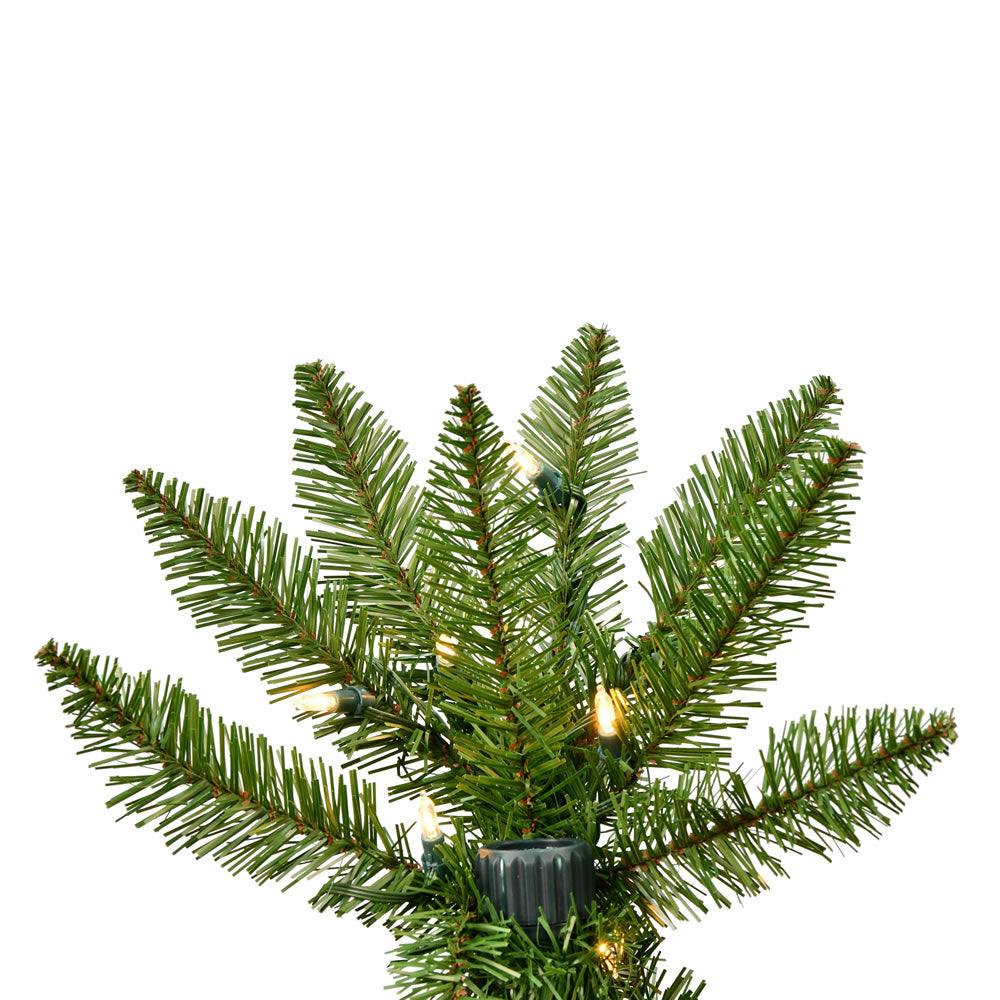 Vickerman 6.5' x 32" Creswell Pine Artificial Christmas Pencil Tree Warm White Dura-Lit® LED Lights