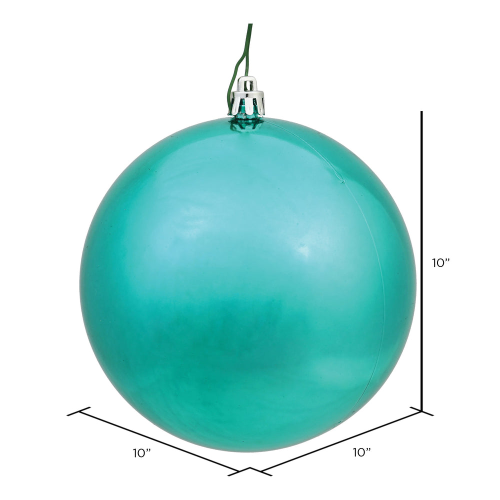 Vickerman 10" Sea Foam Shiny Ball Ornament