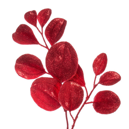 Vickerman 6' Red Artificial Dogwood Glitter Garland.