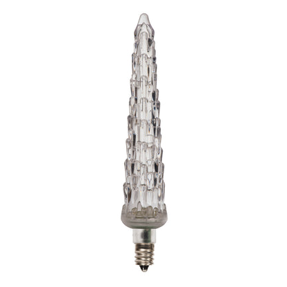 Vickerman 5" LED Pure White Icicle Replacement Bulb