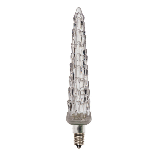 Vickerman 5" LED Pure White Icicle Replacement Bulb