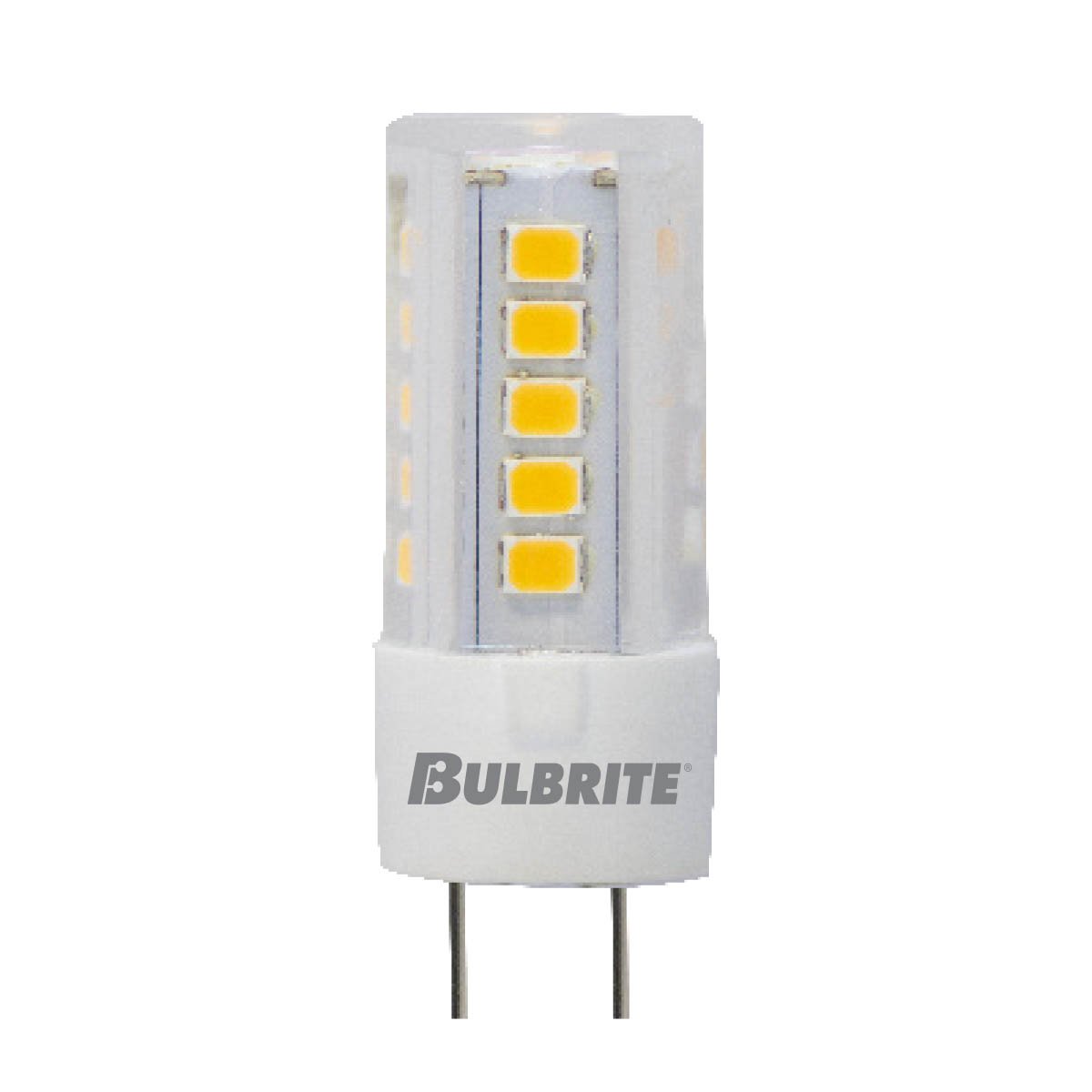 BULBRITE LED T4 BI-PIN (G4) 4.5W NON-DIMMABLE CLEAR 3000K/SOFT WHITE LIGHT 40W INCANDESCENT EQUIVALENT