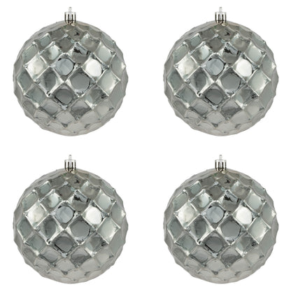 Vickerman 4.75" Limestone Shiny Diamond Bauble 4Bg