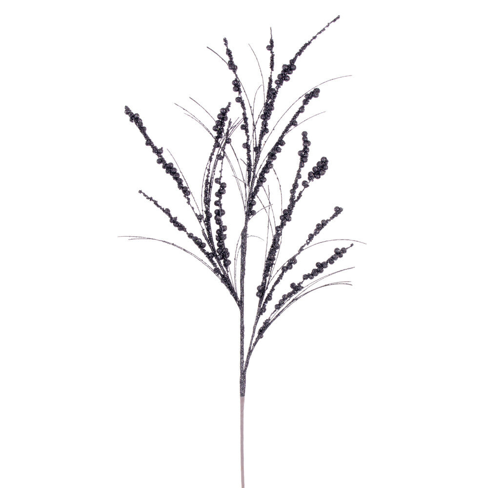 Vickerman 36" Pewter Berry Twig Glitter Spray 6 per bag.