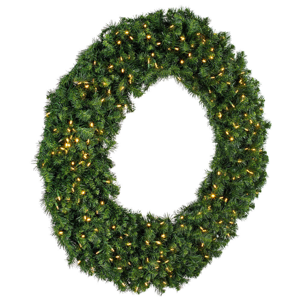 Vickerman 60" Douglas Fir Artificial Christmas Wreath Warm White LED Lights