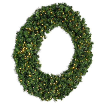 Vickerman 60" Douglas Fir Artificial Christmas Wreath Warm White LED Lights