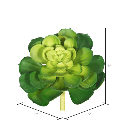 Vickerman 5" Artificial Green Succulent Stem 6/pk