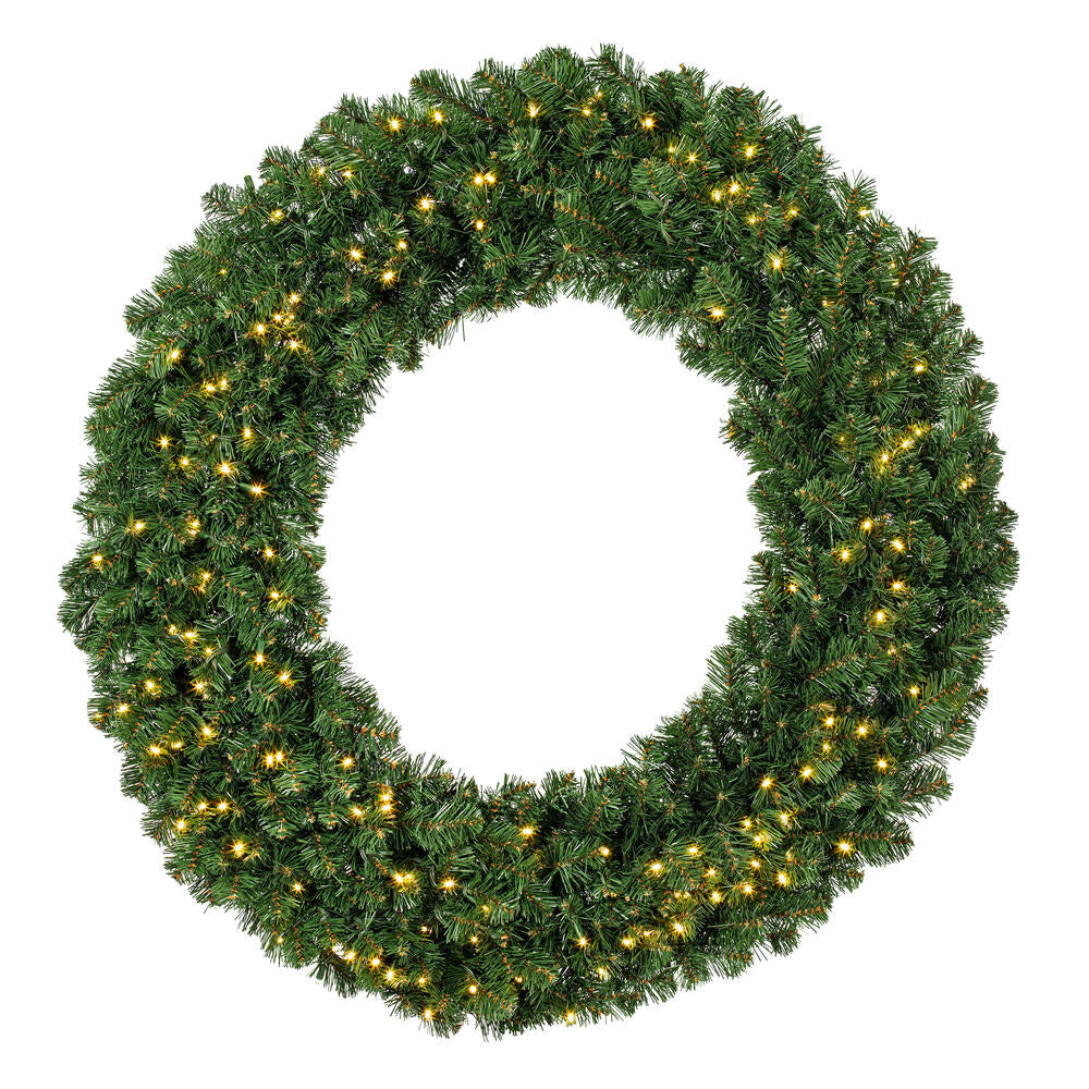 Vickerman 48" Grand Teton Artificial Christmas Wreath Warm White Wide Angle LED Lights
