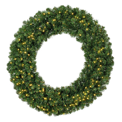 Vickerman 48" Grand Teton Artificial Christmas Wreath Warm White Wide Angle LED Lights