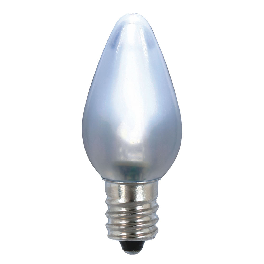 Vickerman C7 Ceramic LED Cool White Twinkle Bulb  Nickel Base 120V .6 Watts 25 Bulbs per bag
