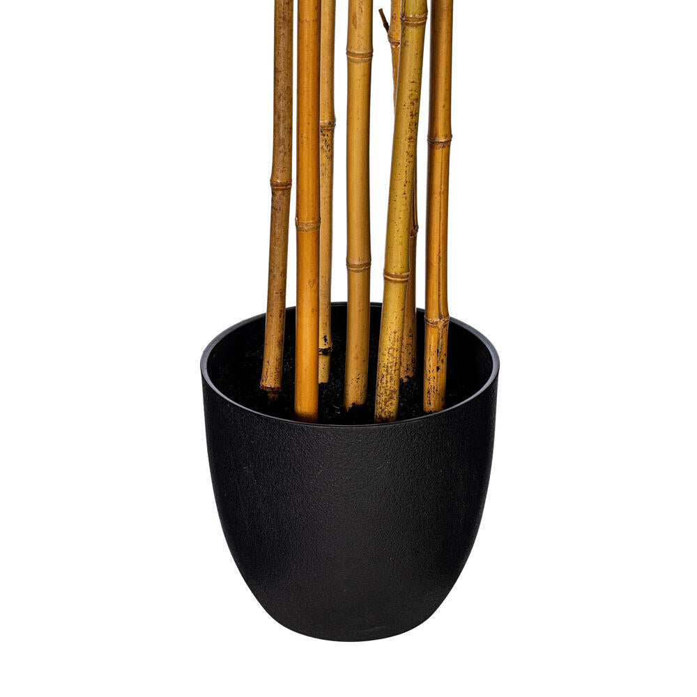 Vickerman 6' Artificial Potted Green Bamboo Tree.