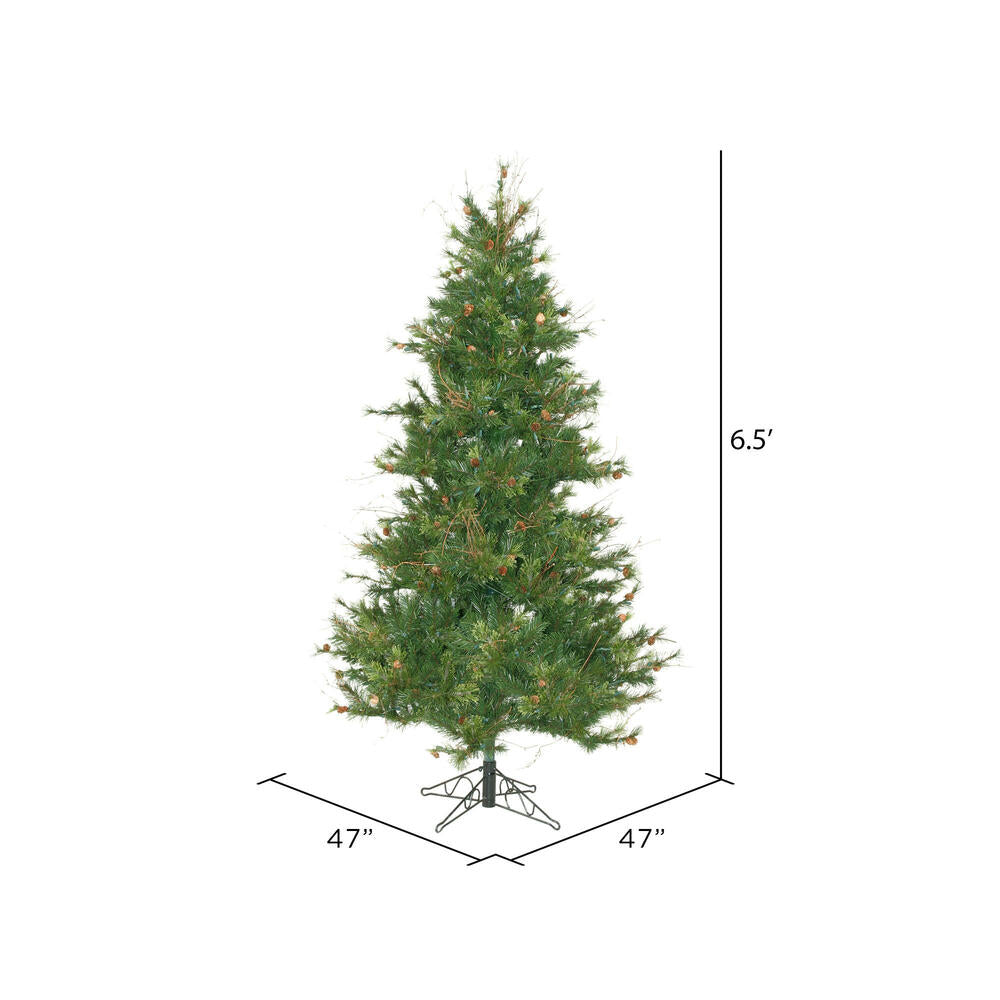 Vickerman 6.5' Mixed Country Pine Slim Artificial Christmas Tree Unlit