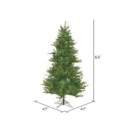 Vickerman 6.5' Mixed Country Pine Slim Artificial Christmas Tree Unlit