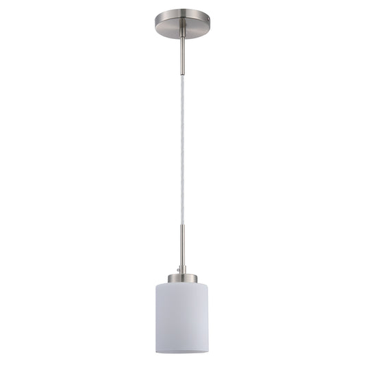 ASD Lighting Mini-Pendant 1xE26 60W 120V Satin Nickel ETL