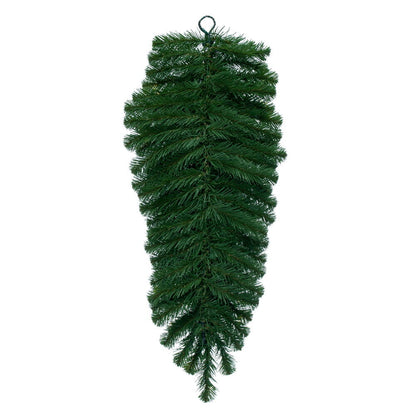 Vickerman 36" Deluxe Sequoia Pine Artificial Pre-Lit Teardrop with 50 Warm White Single Mold 5mm Wide Angle Lights and 123 Realistic PVC Tips and Heavy Duty .22 Gauge Wire