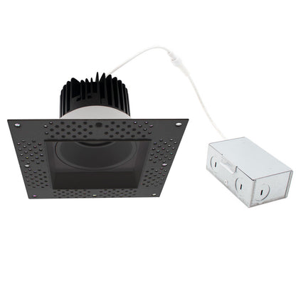 ASD Lighting LED Trimless Downlight Square 6inch 24W 120V Triac 2700/3000/3500/4000/5000K Black ETL