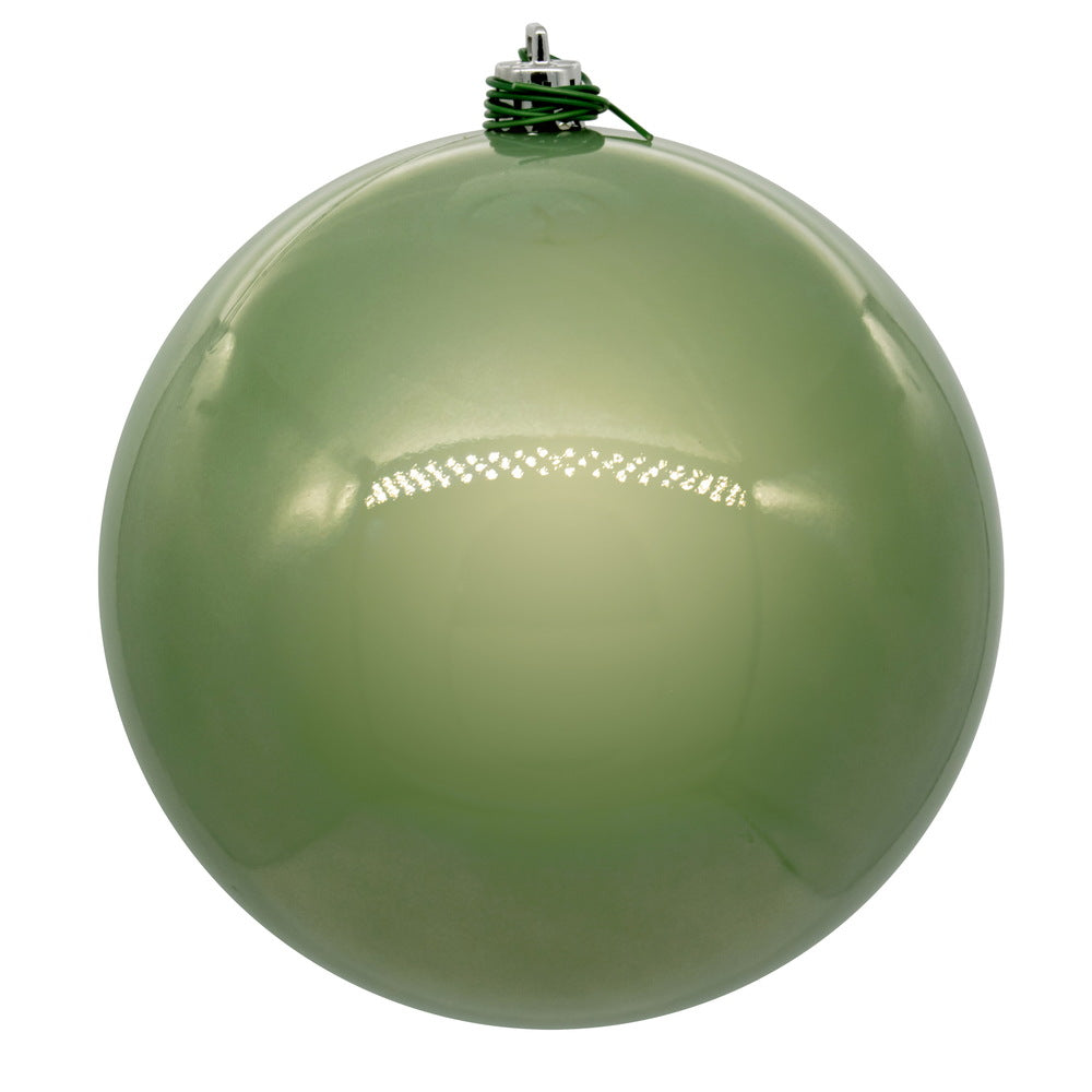 Vickerman 8" Wrought Iron Pearl UV Drilled Ball Ornament 1 per bag.