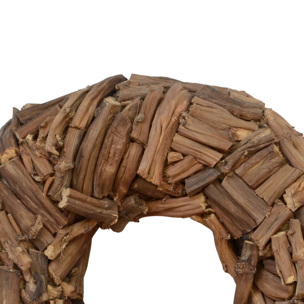 Vickerman 20" Natural Banana Stick Cut Wreath Dried