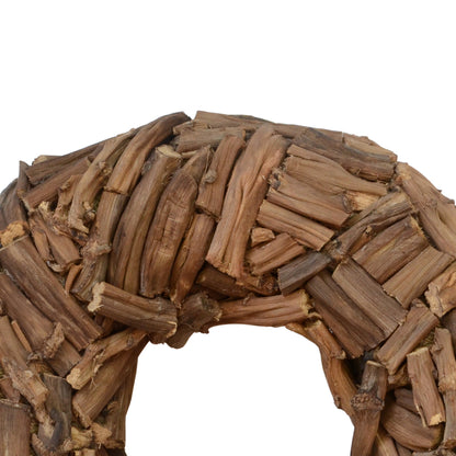 Vickerman 20" Natural Banana Stick Cut Wreath Dried