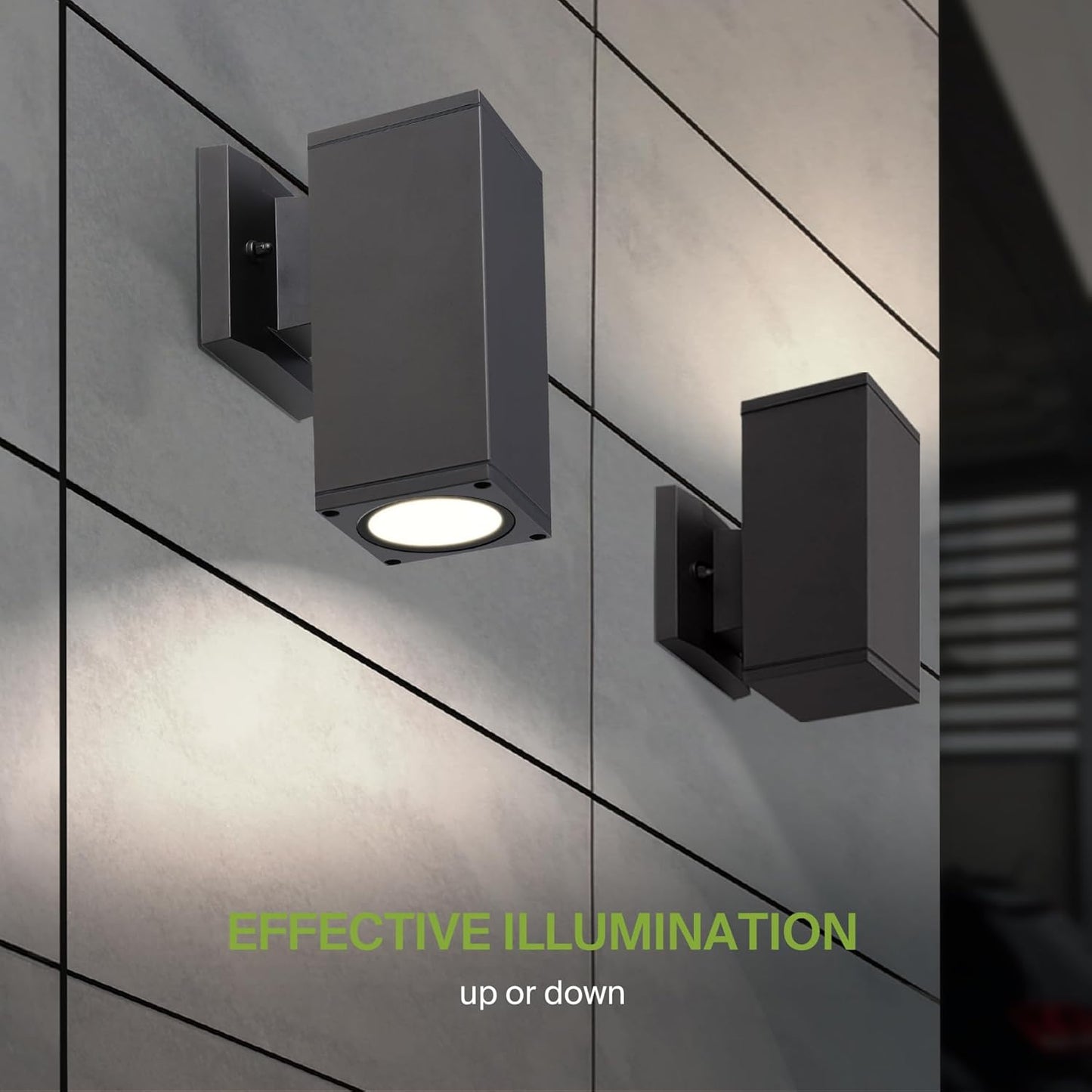 ASD Lighting LED Round Outdoor Wall Cylinder 9W CCT Selectable 3000/4000/5000K with Photocell Oil Rubbed Bronze ETL