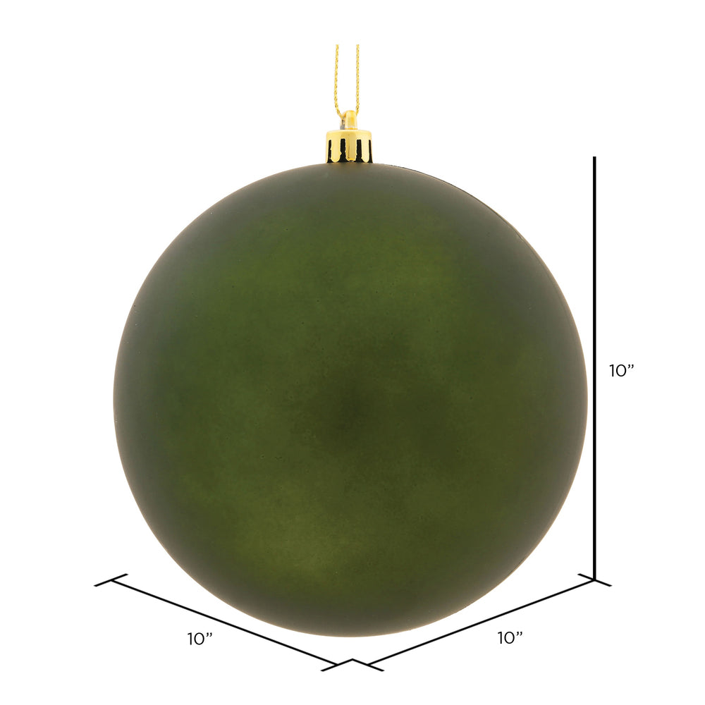 Vickerman 10" Moss Green Matte Ball Ornament