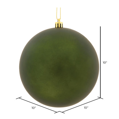 Vickerman 10" Moss Green Matte Ball Ornament