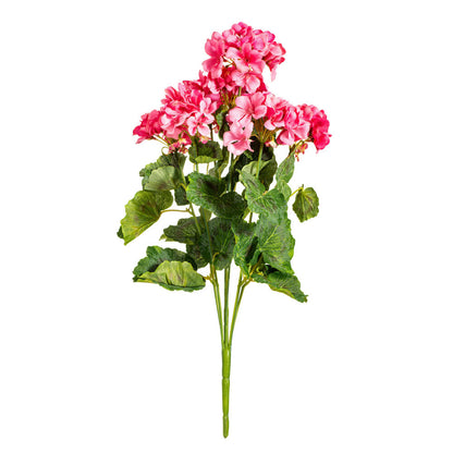 Vickerman 19 5" Artificial Coral Geranium Bush.