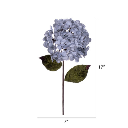 Vickerman 17" Artificial Silver Hydrangea Christmas Spray 3 per bag