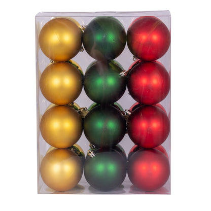 Vickerman 3" Red Gold Green and Ornament Assortment 24 per box.