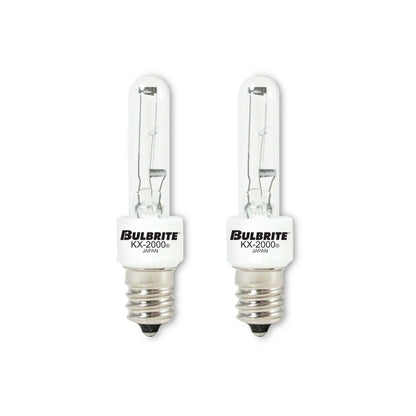 BULBRITE KRYPTON/XENON T3 CANDELABRA SCREW (E12) 60W DIMMABLE LIGHT BULB 2700K/WARM WHITE 2PK (473060)