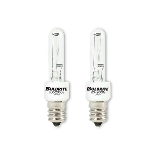 BULBRITE KRYPTON/XENON T3 CANDELABRA SCREW (E12) 60W DIMMABLE LIGHT BULB 2700K/WARM WHITE 2PK (473060)