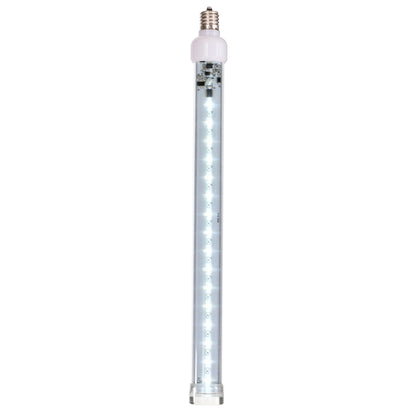 Vickerman 5 Pack of 12" Pure White LED SnowFall Tube Bulb C9-E17 Nickel Base.