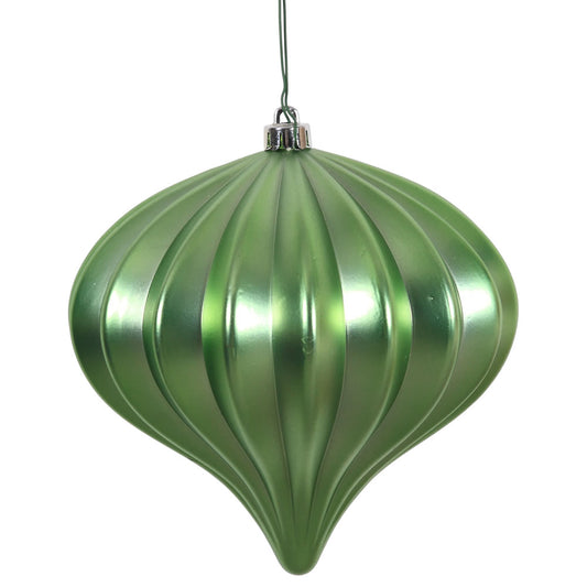 Vickerman 5.7" Celadon Matte Onion Christmas Ornament UV treated Set of 3