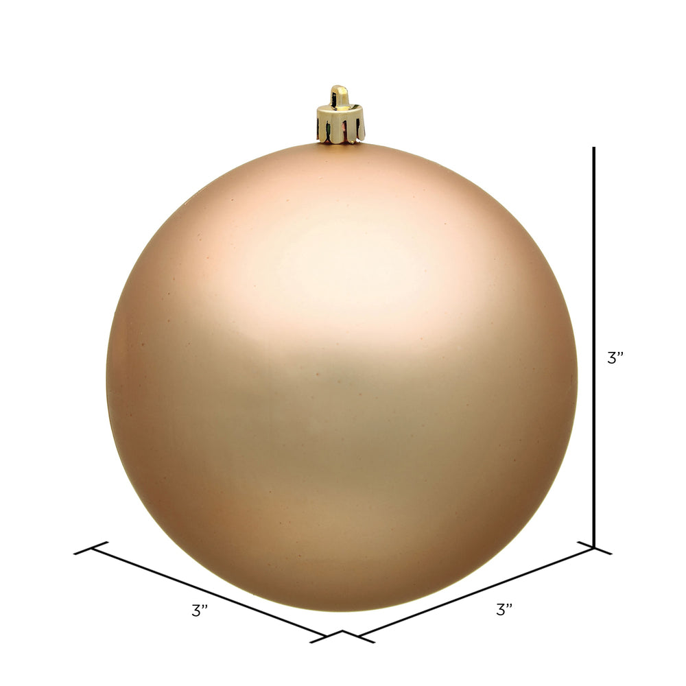 Vickerman 3" Café Latte Matte Ball Ornament 32 per Box