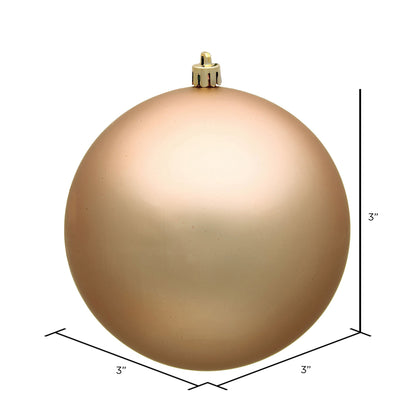 Vickerman 3" Café Latte Matte Ball Ornament 32 per Box