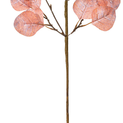 Vickerman 32" Peach Artificial Silver Dollar Eucalyptus Leaf Spray 3 per bag.