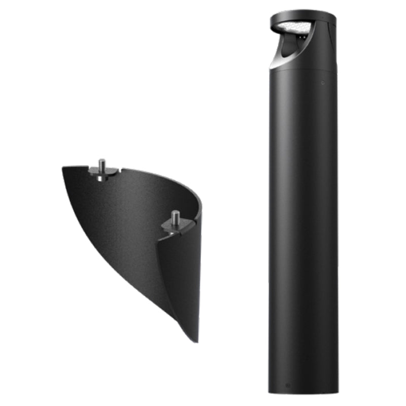 Westgate G4 Bollard 180-Degree Glare Shield - Black, Outdoor Lighting, Black Finish