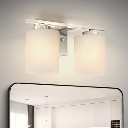 ASD Lighting 2-light Vanity Light 2xE26 60W 120V Satin Nickel ETL